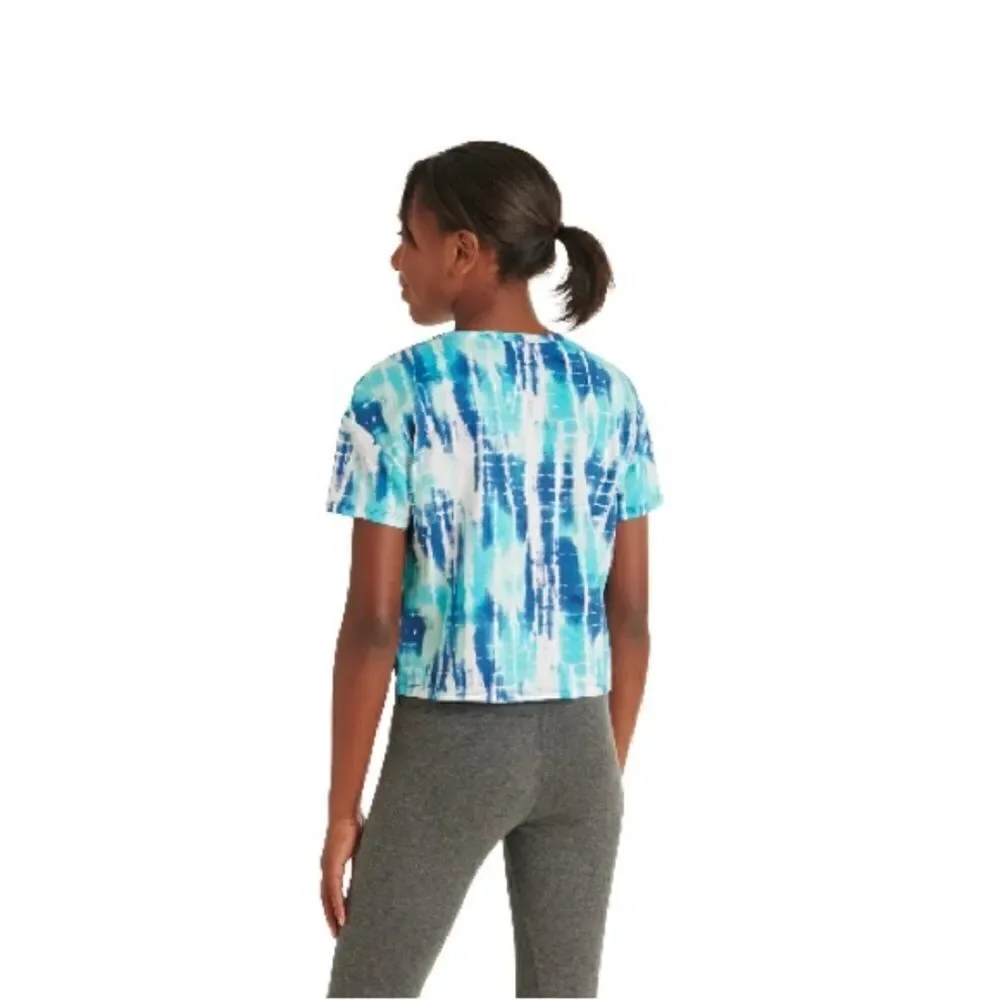 JUSTICE GIRLS SHORT SLEEVE Tie Dye Tee T-Shirts & Leggings 3pc Set Size L 12/14